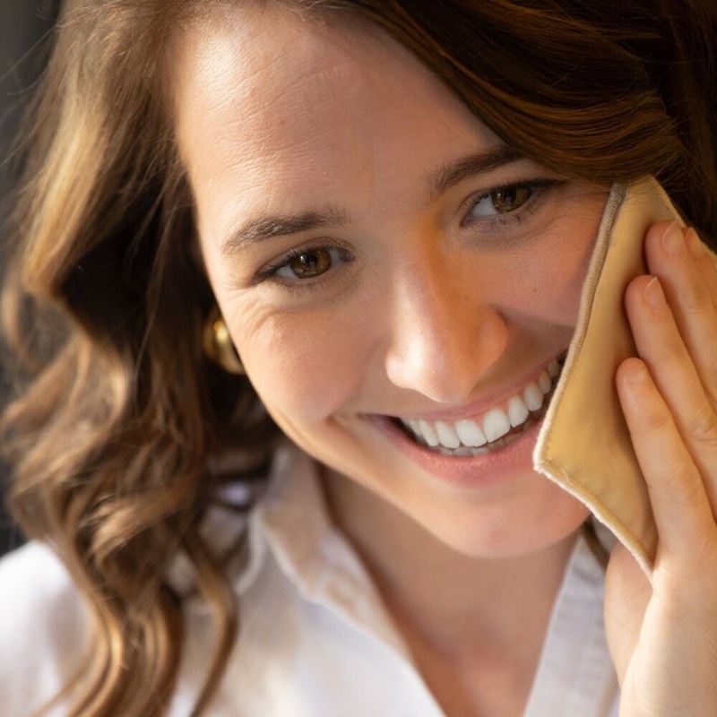 Emily's Pillow - Lot de 2 pads démaquillants en soie