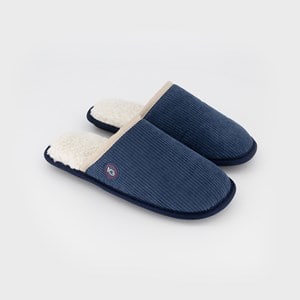 Chaussons en velours bleu marine t38-39