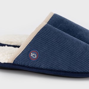 Chaussons en velours bleu marine t38-39