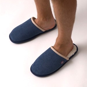 Chaussons en velours bleu marine t38-39