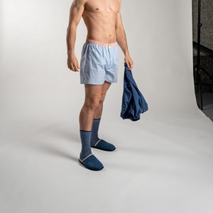 Chaussons en velours bleu marine t38-39