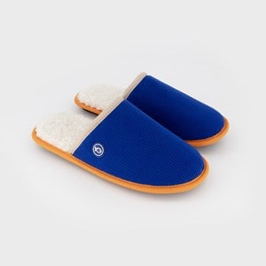 Chaussons velours bleu électrique t38-39