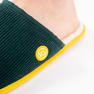 Chaussons en velours vert t38-39