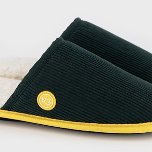 Chaussons en velours vert t40-41