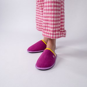 Chaussons en velours rose t40-41