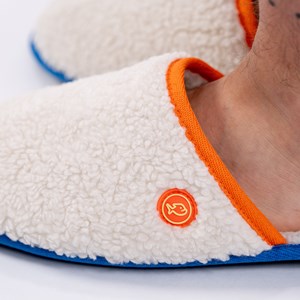 Chaussons en sherpa orange t40-41