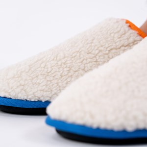 Chaussons en sherpa orange t40-41