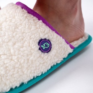 Chaussons en sherpa violet t36-37