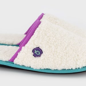 Chaussons en sherpa violet t38-39