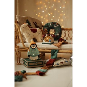 Lampe veilleuse pingouin bleu