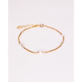 Bracelet eure or - blanc