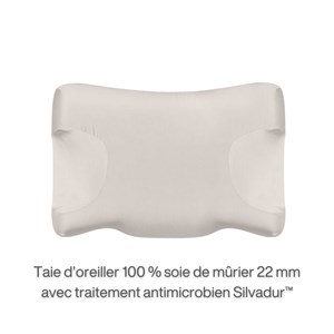 Housse en 100% soie  silver plus