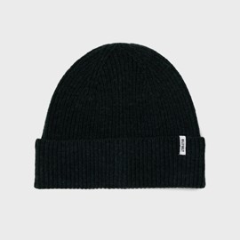 Bonnet en laine d'agneau vert sapin