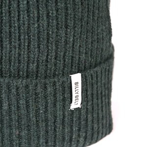 Bonnet en laine d'agneau vert sapin