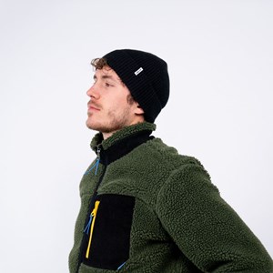 Bonnet en laine d'agneau noir