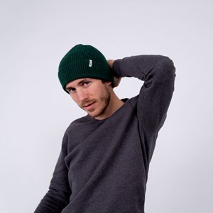 Bonnet en laine d'agneau vert anglais