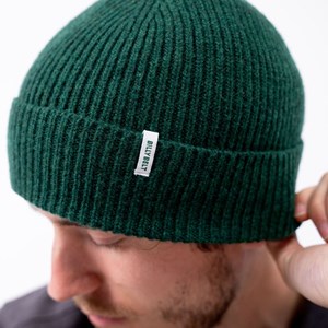 Bonnet en laine d'agneau vert anglais