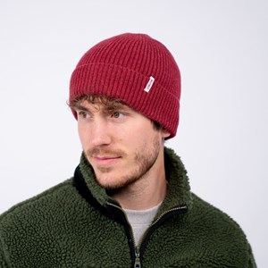 Bonnet en laine d'agneau terracotta