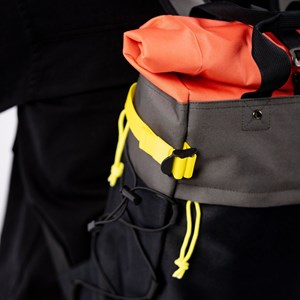 Sac à dos rolltop kaki et orange