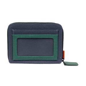 Portefeuille marine et vert