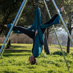 Kit yoga aérien étriers 5m vert forêt