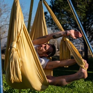 Kit yoga aérien étriers 5m argent