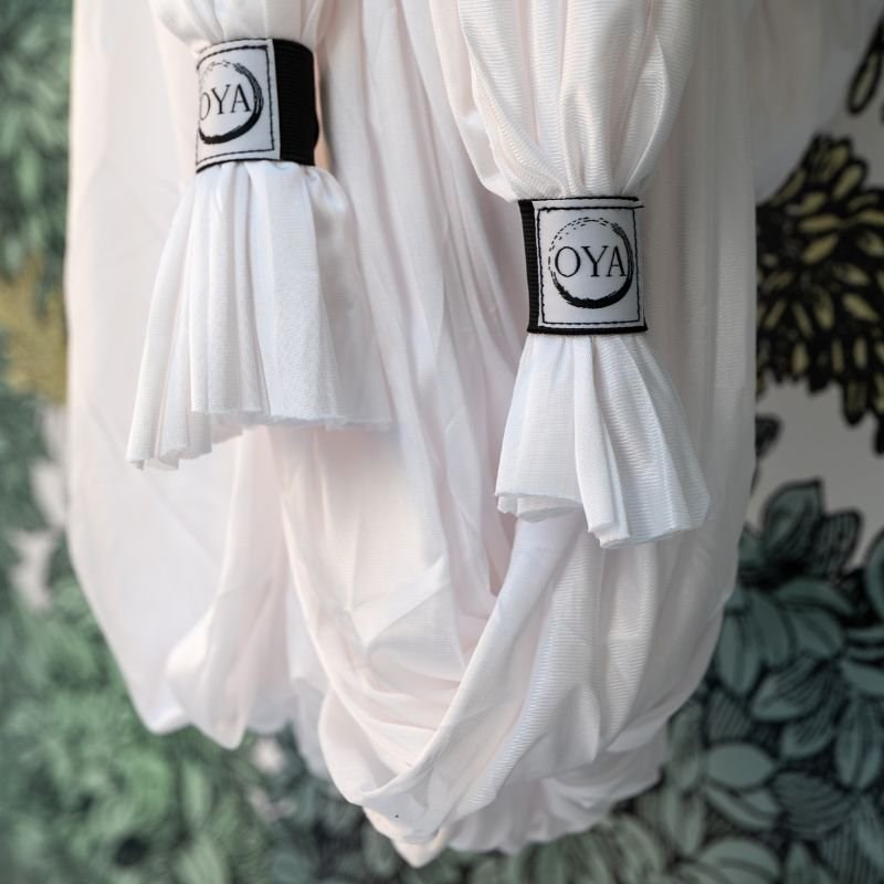 Kit yoga aérien étriers 5m blanc neige