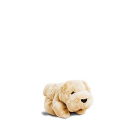Peluche chien hector plissé miel 20 cm