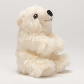 Peluche ours jules debout crème 20 cm