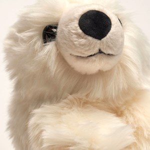 Peluche ours jules debout crème 20 cm