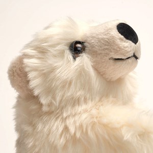 Peluche ours jules debout crème 20 cm