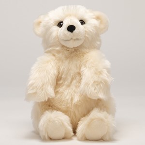 Peluche ours jules debout crème 35 cm