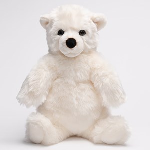Peluche ours jules debout crème 50 cm