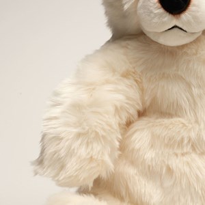 Peluche ours jules debout crème 50 cm