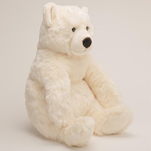 Peluche ours jules debout crème 70 cm