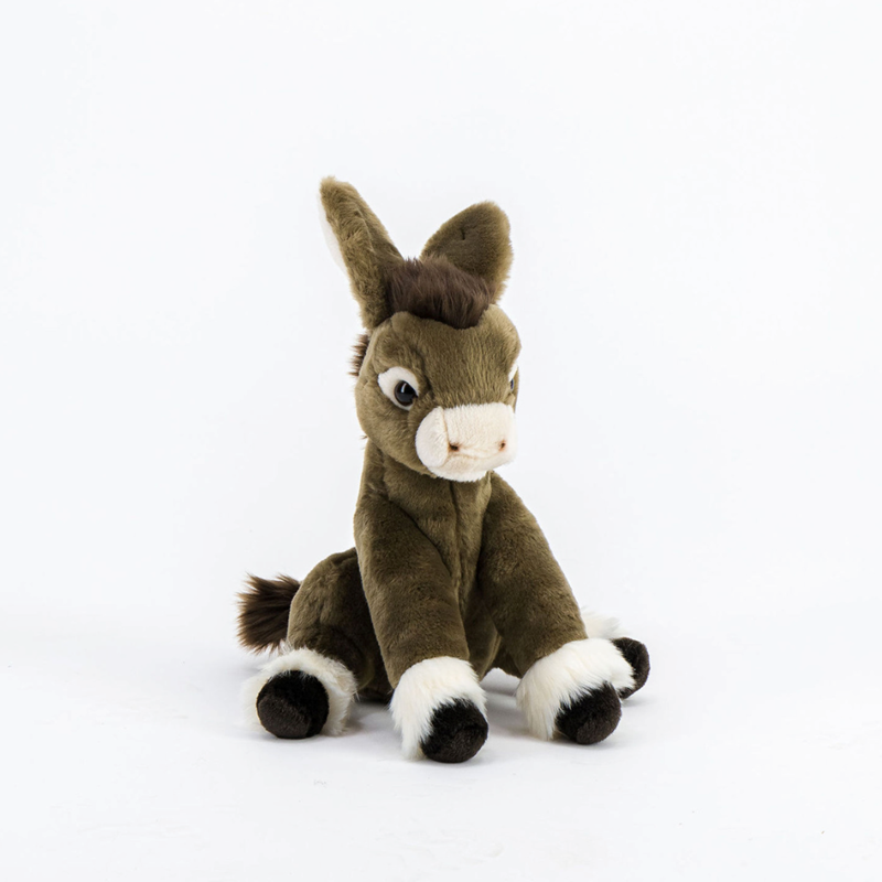 Peluche ane gaston assis 35 cm