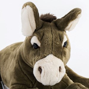 Peluche ane gaston allongé 60 cm