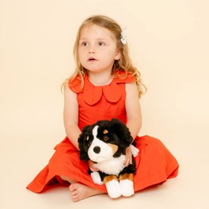 Peluche chien ferdinand assis 28 cm