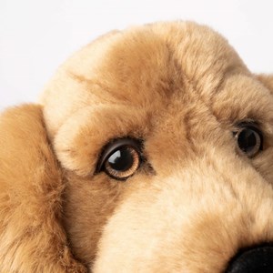 Peluche chien théo cocker allongé 50 cm