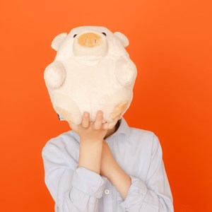 Peluche roodoodoo coco le cochon 25 cm