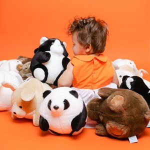 Peluche roodoodoo dada le panda 25 cm