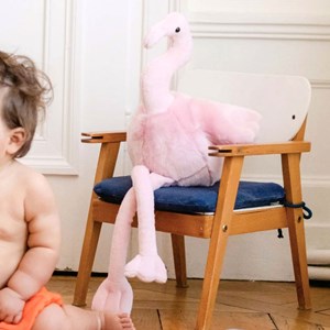 Peluche flamant rose suzie 54 cm