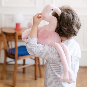 Peluche flamant rose suzie 54 cm