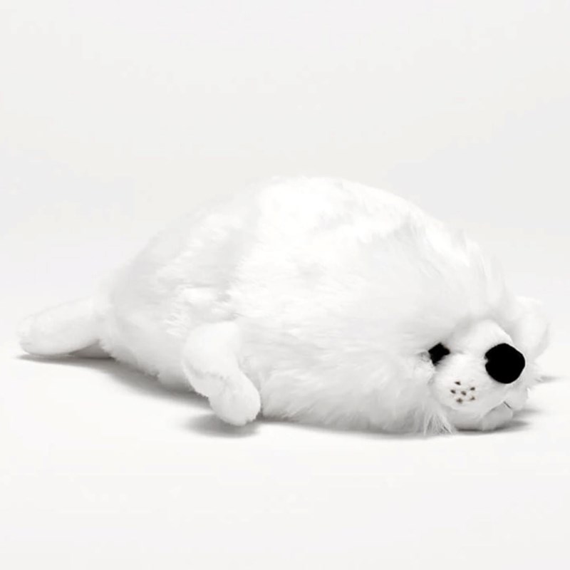 Peluche phoque arsène blanc 30 cm