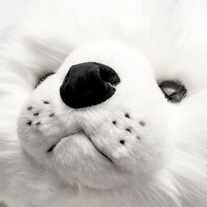 Peluche phoque arsène blanc 30 cm