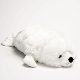 Peluche phoque arsène blanc 60 cm