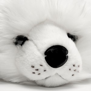 Peluche phoque arsène blanc 60 cm
