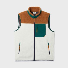 Sherpa sans manches mixte pistache xs