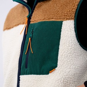 Sherpa sans manches mixte pistache xs