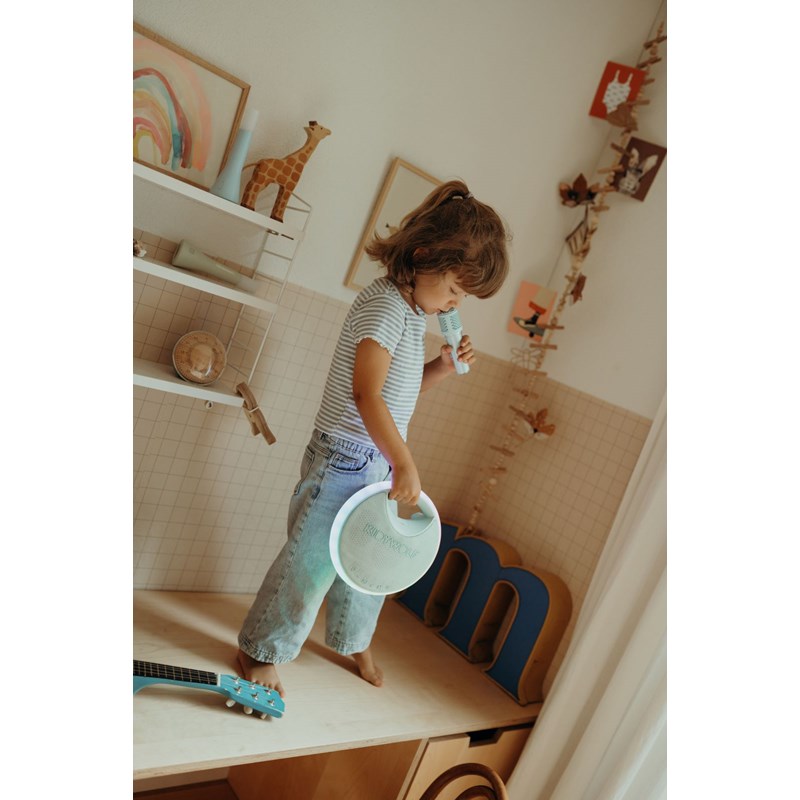 Kidykaraoke enceinte karaoké avec 2 microphones vert